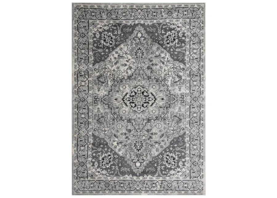 Odyssey L. Gray  Polypropylene 5'2"x7'6" Rectangle Rug