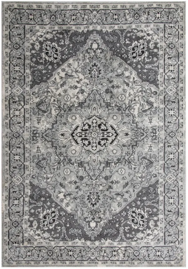 Odyssey L. Gray  Polypropylene 5'2"x7'6" Rectangle Rug