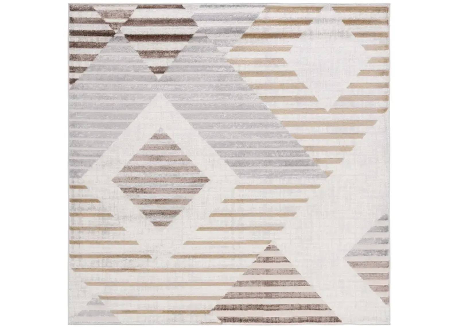 PALMA 328 BEIGE  3' x 3' Square Square Rug