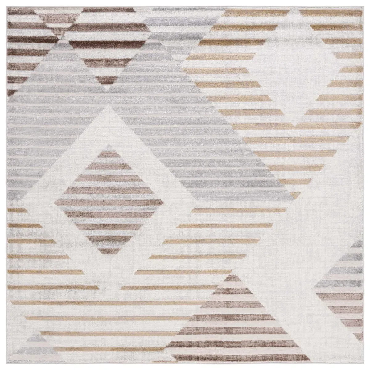 PALMA 328 BEIGE  3' x 3' Square Square Rug