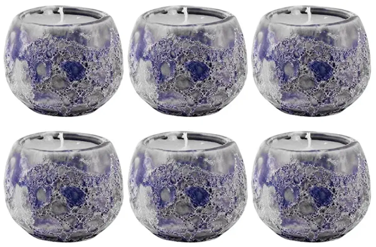 Varanasi 1.75-inch Votives in Blue (Set of 6)