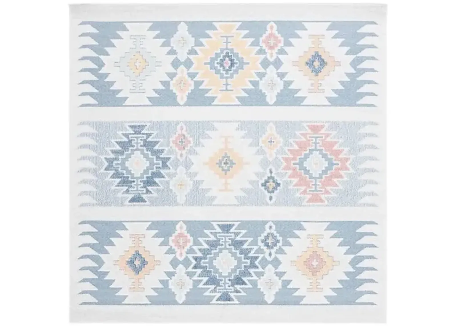 SARASOTA 114 Blue  6'-7' X 6'-7' Square Square Rug