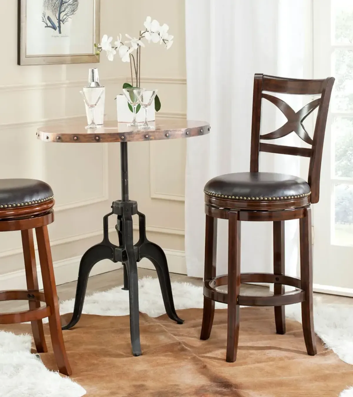 SANTINO SWIVEL BAR STOOL