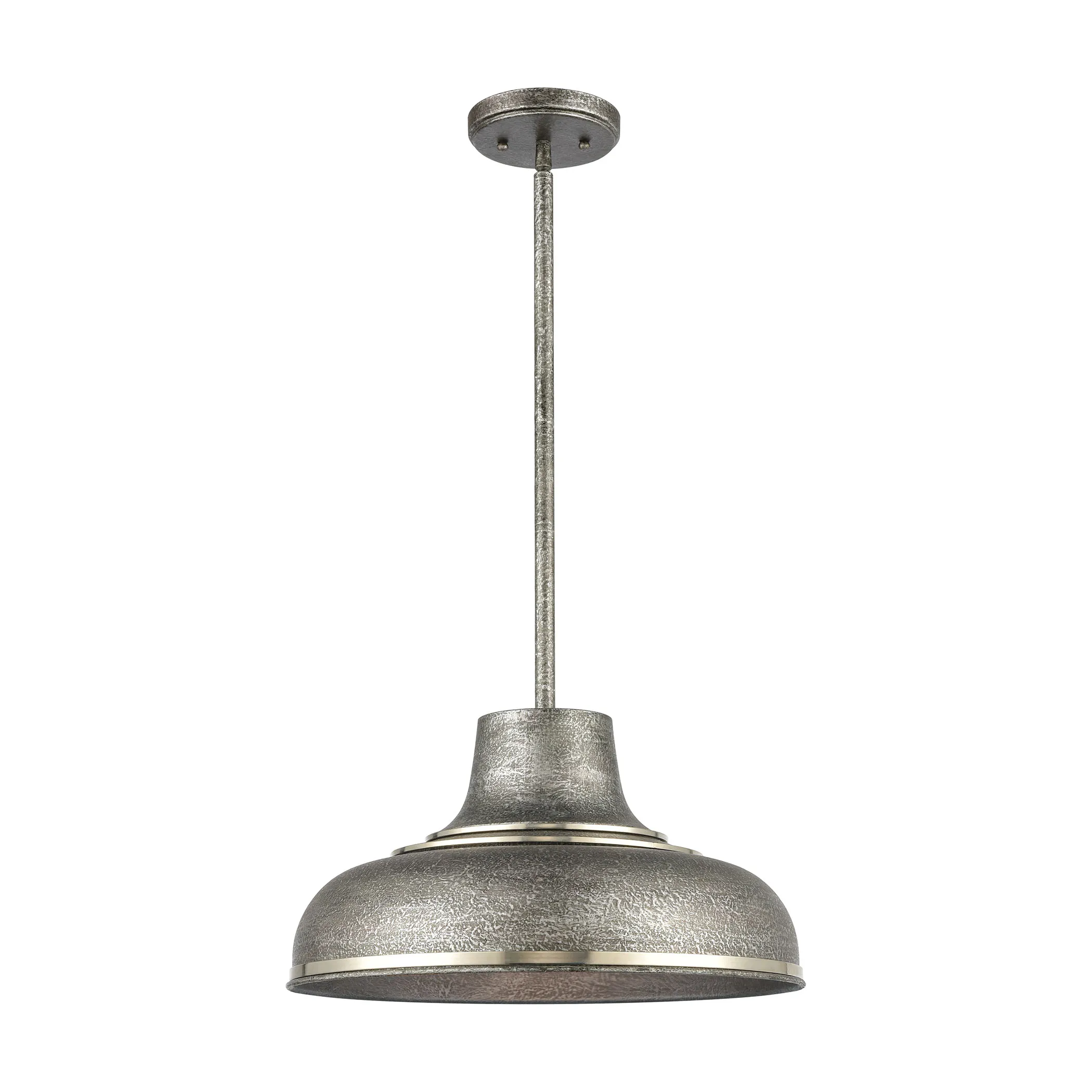 Kerin 16" Wide 1-Light Pendant - Polished Nickel