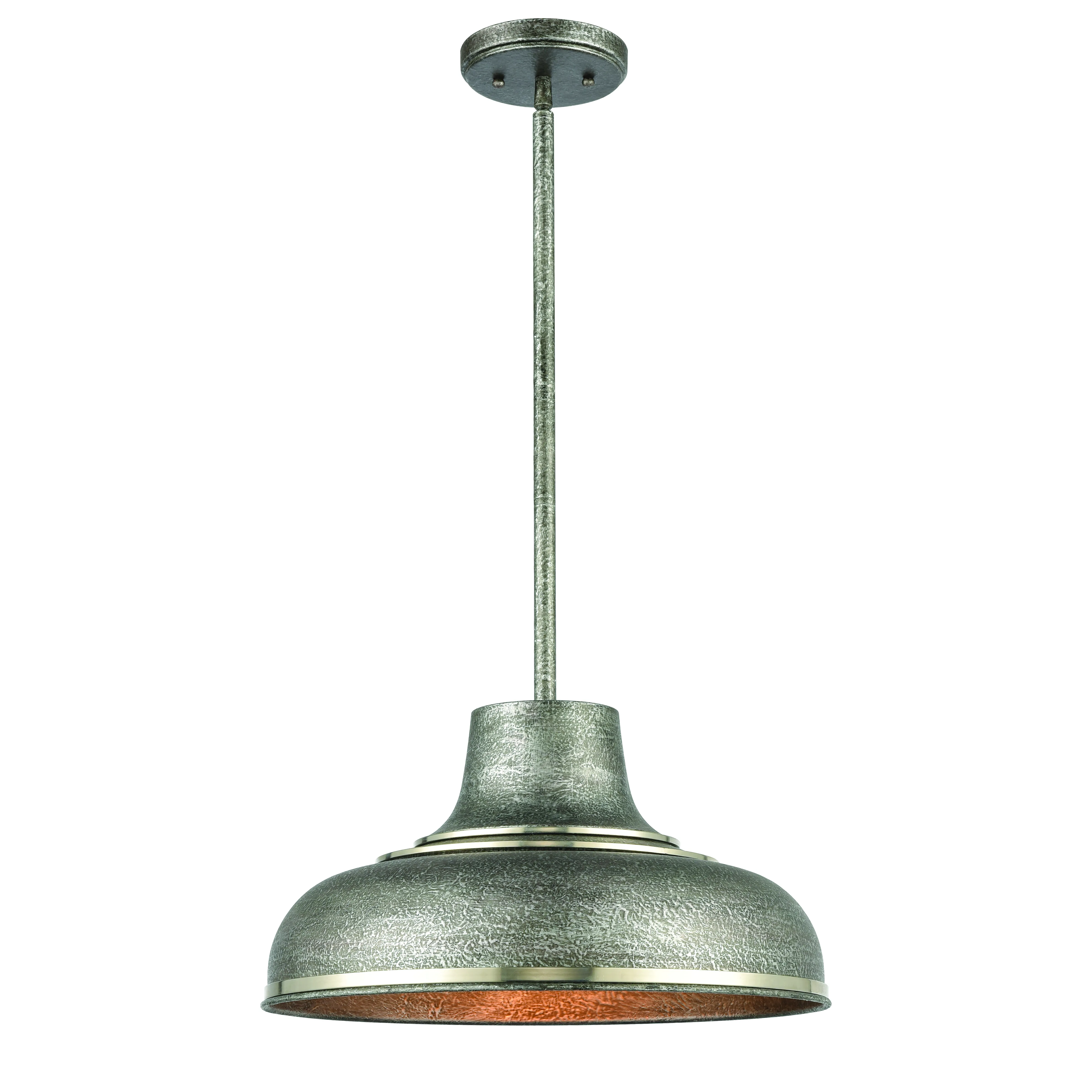 Kerin 16" Wide 1-Light Pendant - Polished Nickel