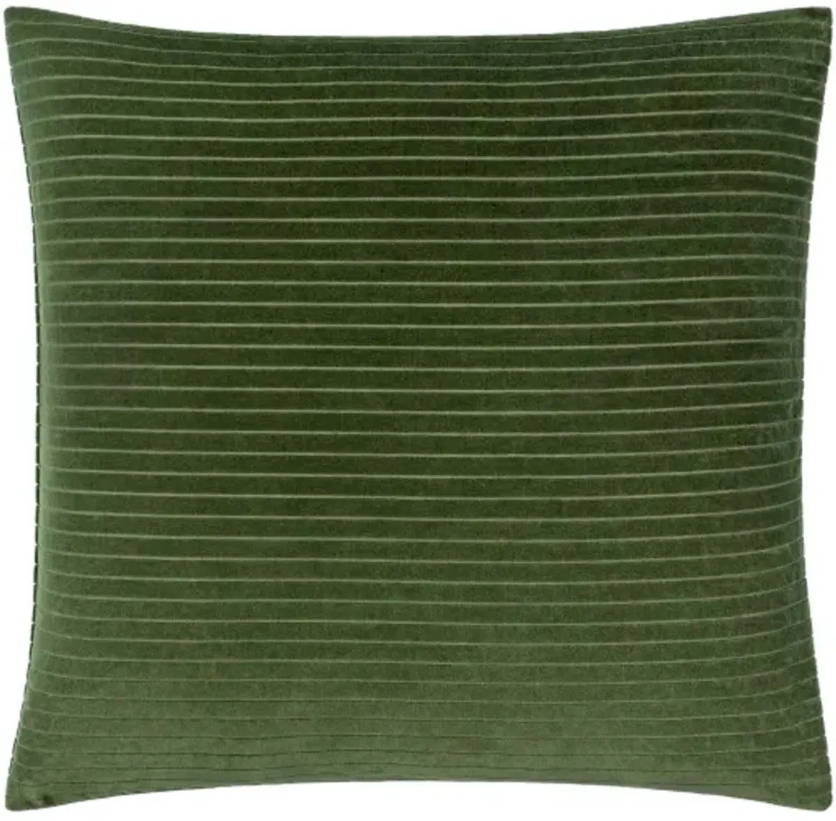 Cotton Velvet Stripes CV-090 18"L x 18"W Accent Pillow  - Down Insert