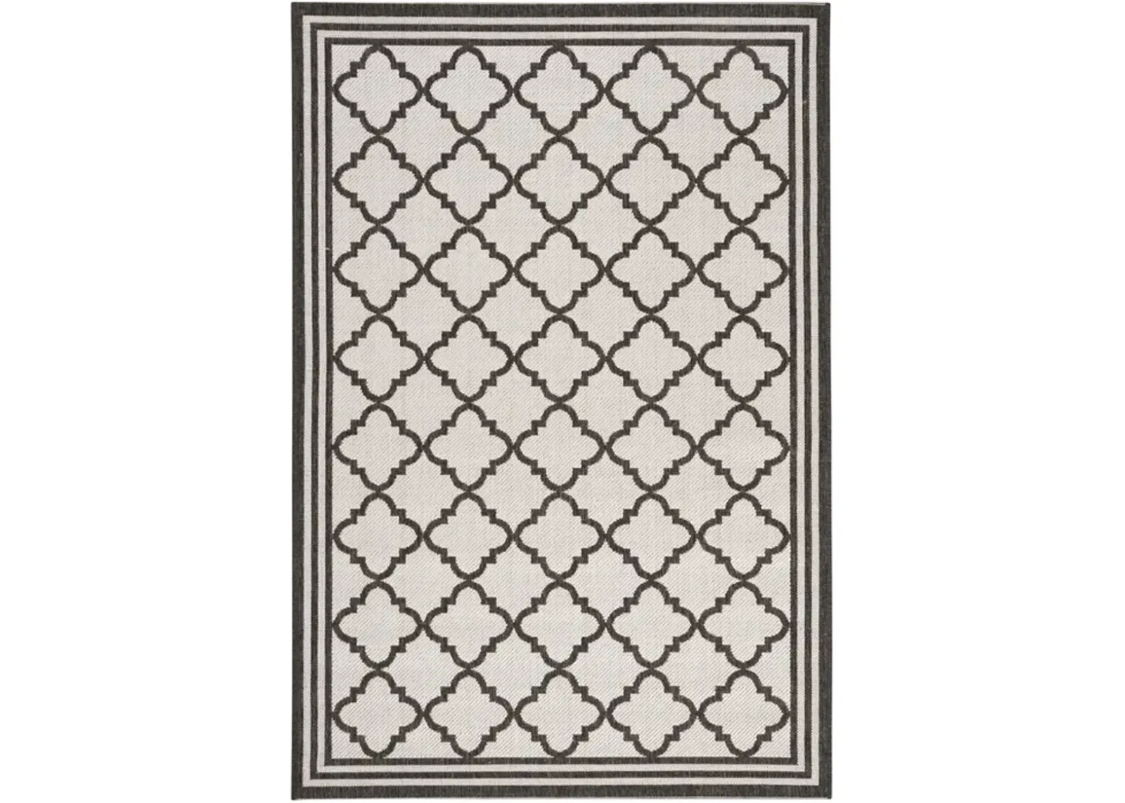 Safavieh BEACH HOUSE Collection BHS121A-4 Light Grey / Charcoal 4' X 6'