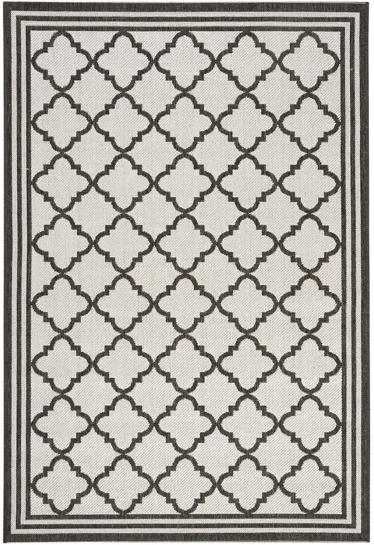 Safavieh BEACH HOUSE Collection BHS121A-4 Light Grey / Charcoal 4' X 6'