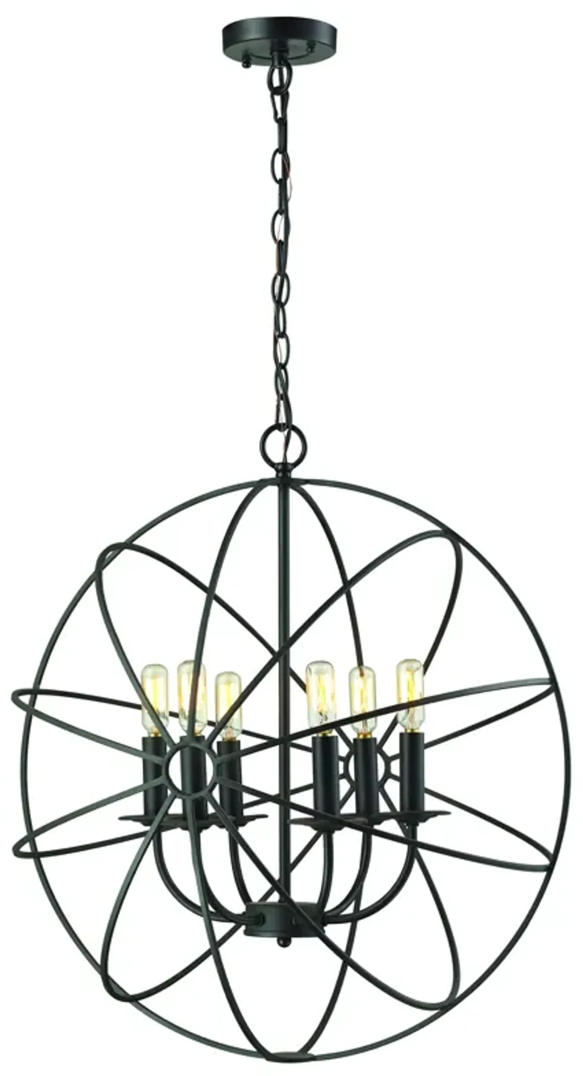 Yardley 23" Wide 6-Light Chandelier - Oil Rubbed Bronze