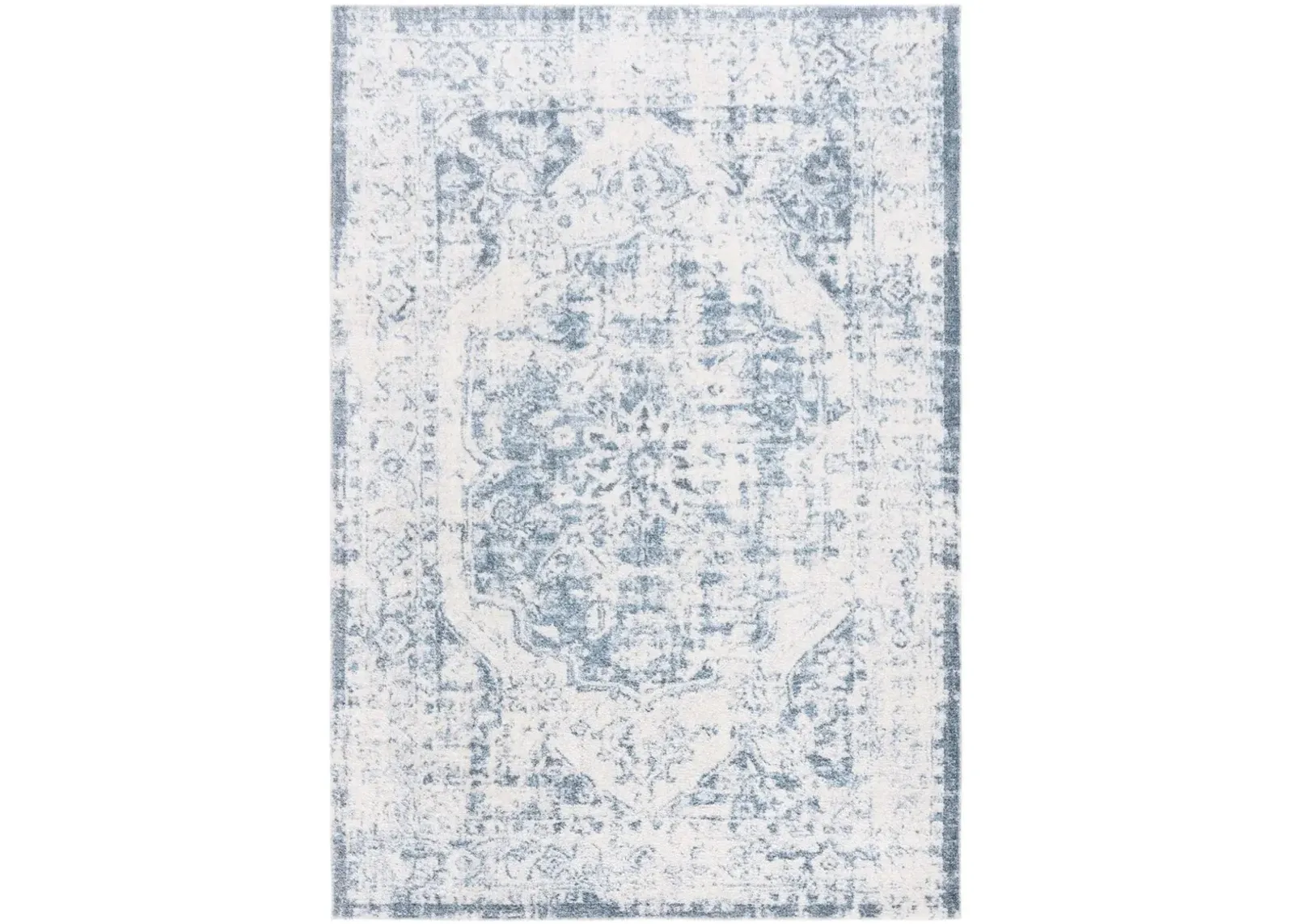 BALTIMORE 850 Blue 8' X 10' Large Rectangle Rug