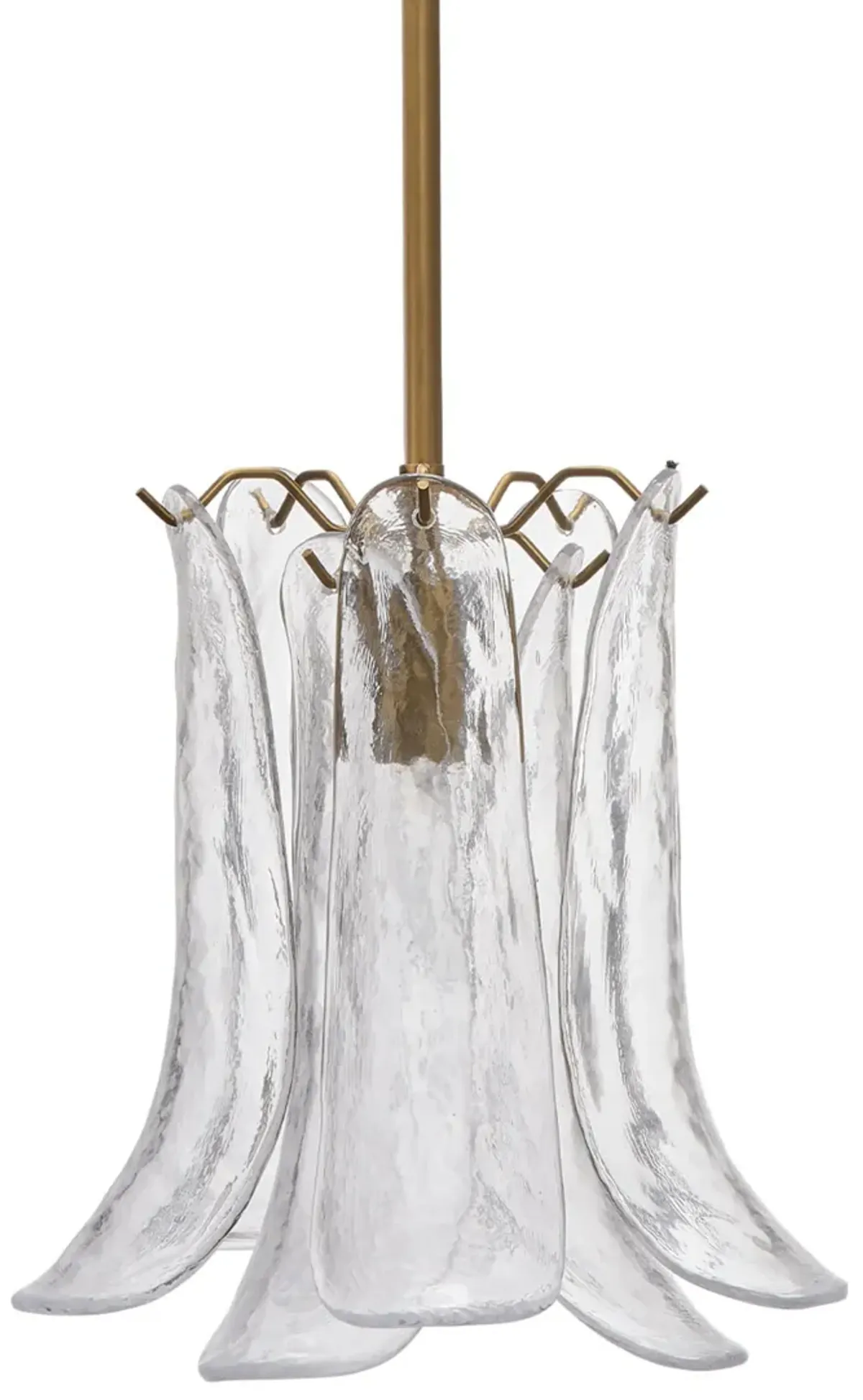 Cala 1-Light Blown Glass Pendant, Clear