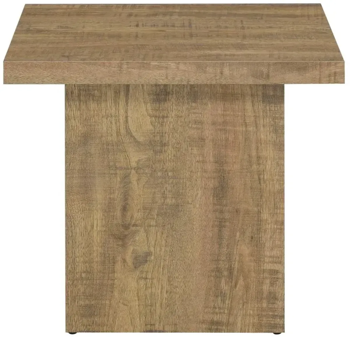 Aaliyah Square Engineered Wood End Table Mango