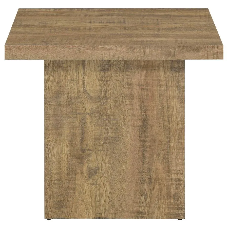 Aaliyah Square Engineered Wood End Table Mango