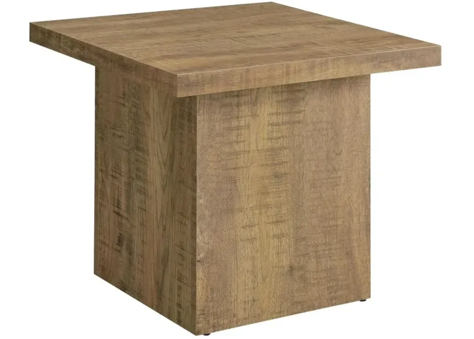 Aaliyah Square Engineered Wood End Table Mango