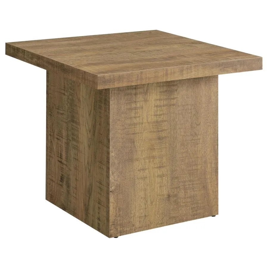 Aaliyah Square Engineered Wood End Table Mango