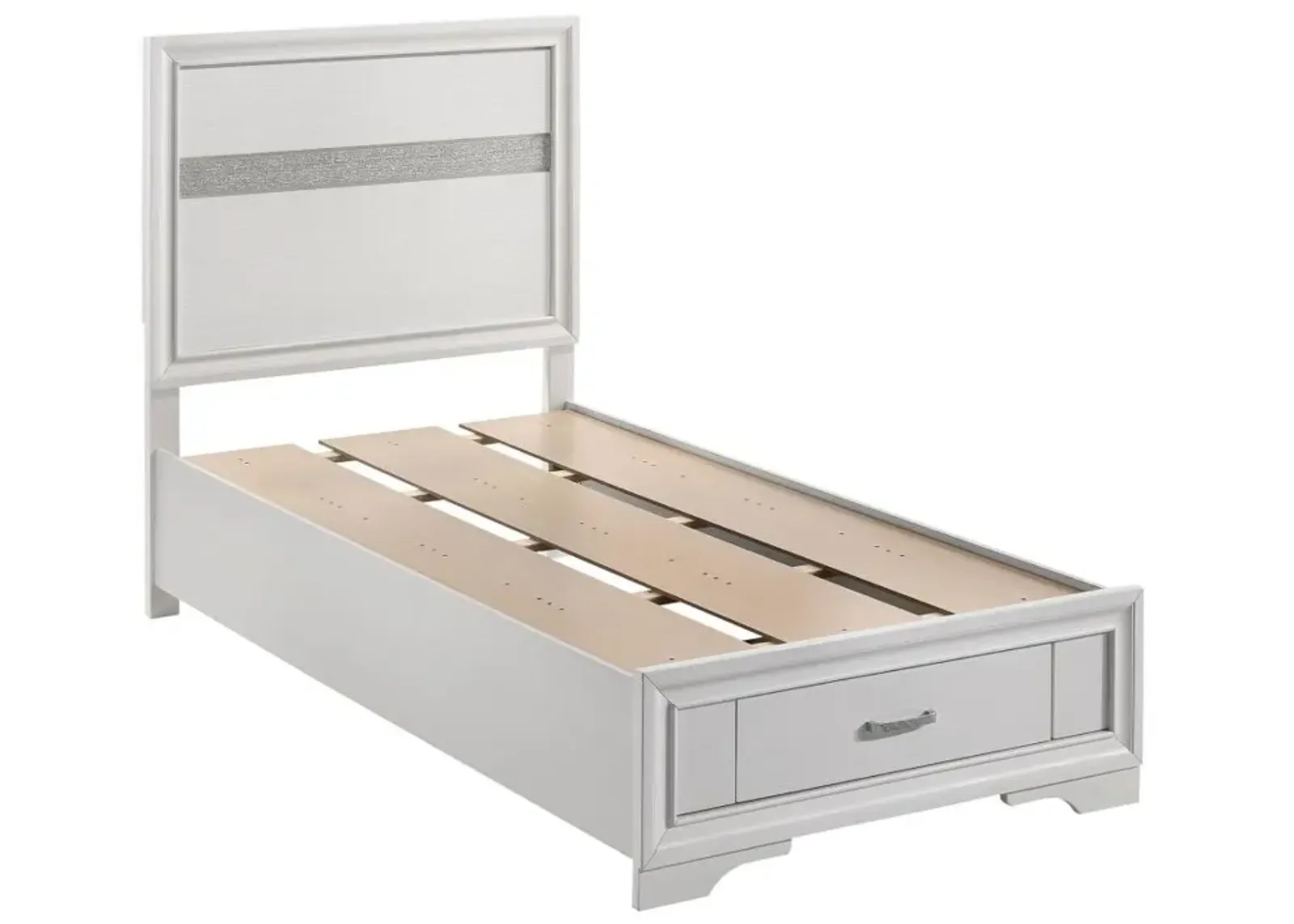 Miranda Twin Storage Bed White