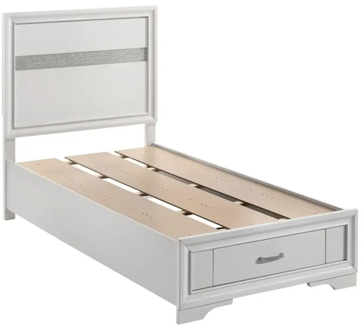 Miranda Twin Storage Bed White