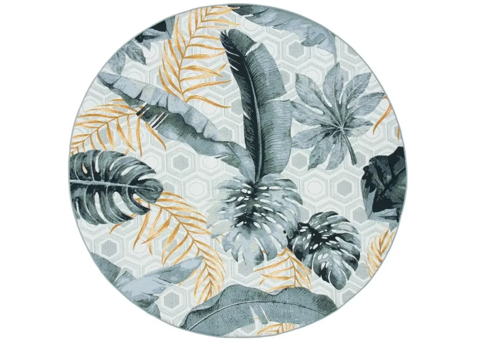 BARBADOS 524 Grey 6'-6' X 6'-6' Round Round Rug