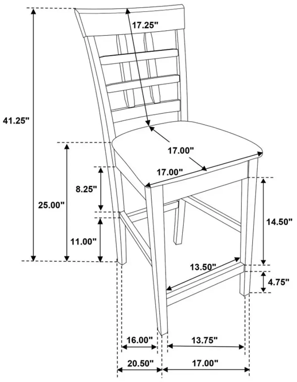 Gabriel 9-piece Square Counter Height Dining Set Cappuccino