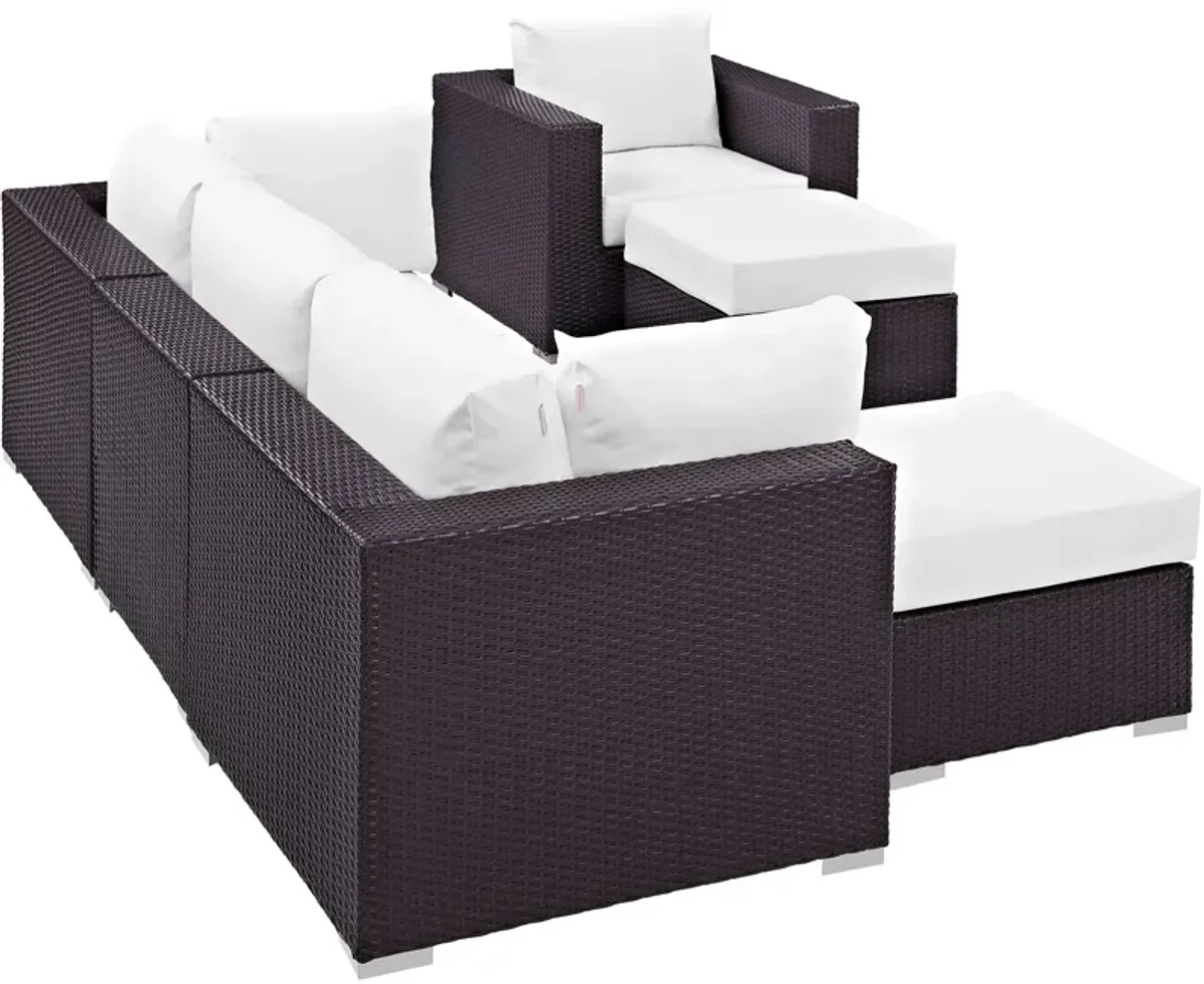 Convene 6 Piece Outdoor Patio Sectional Set