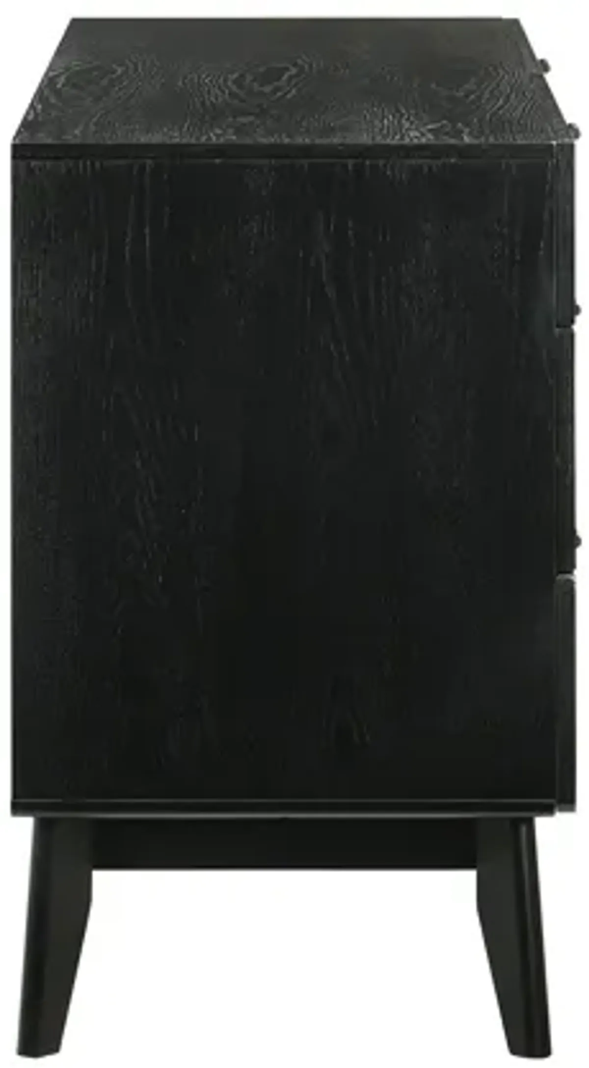 Petra 6 Drawer Wood Dresser in Black Finish