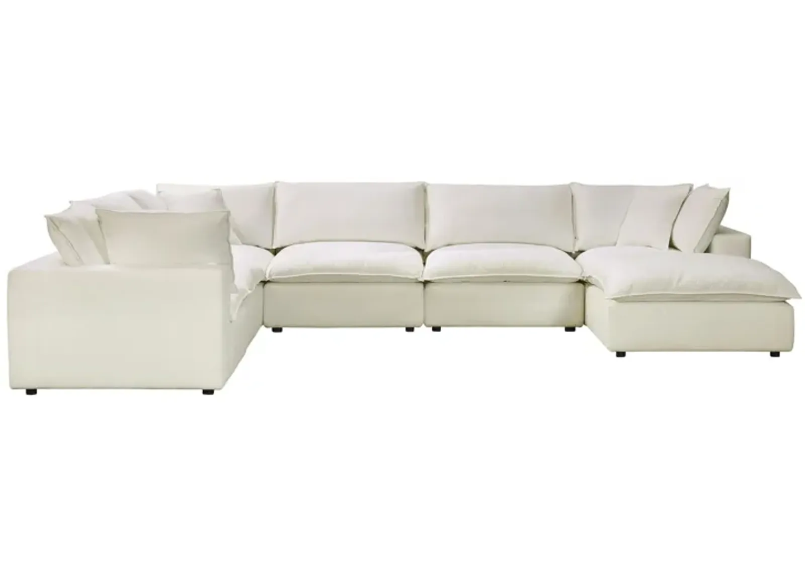 Cali Natural Modular Large Chaise Sectional