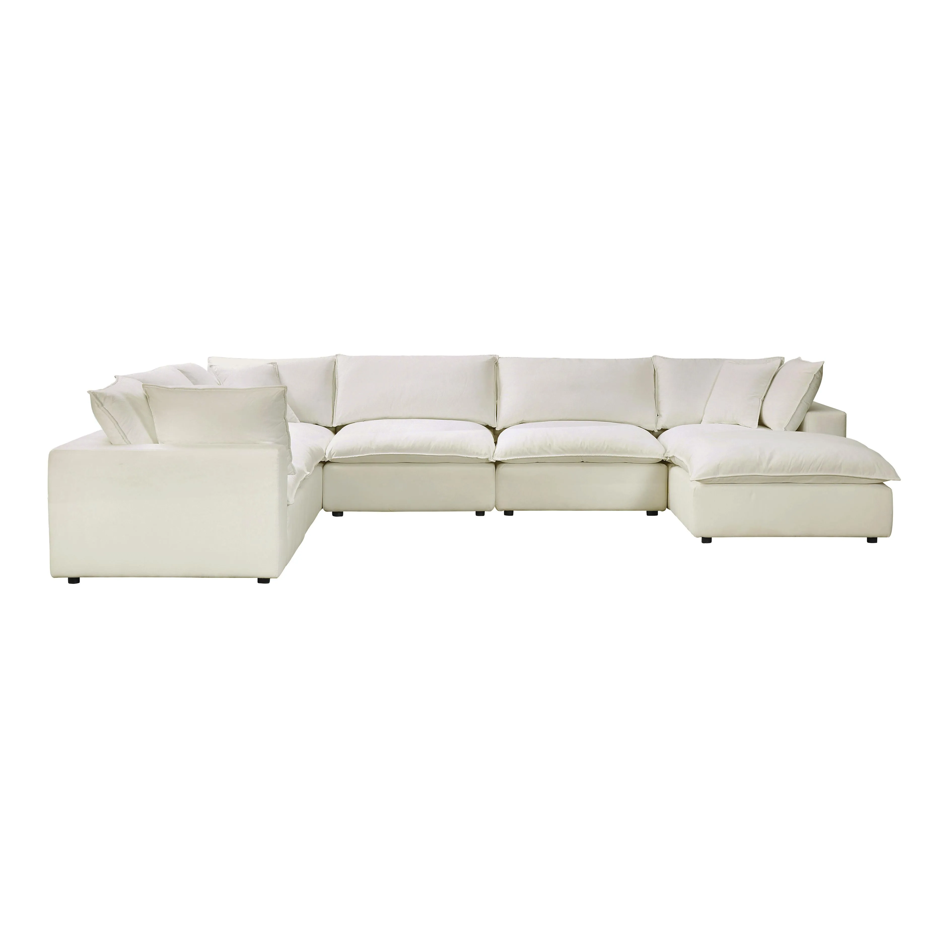 Cali Natural Modular Large Chaise Sectional