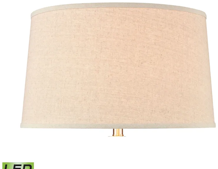 Bartlet Fields 29'' High 1-Light Table Lamp - White - Includes LED Bulb