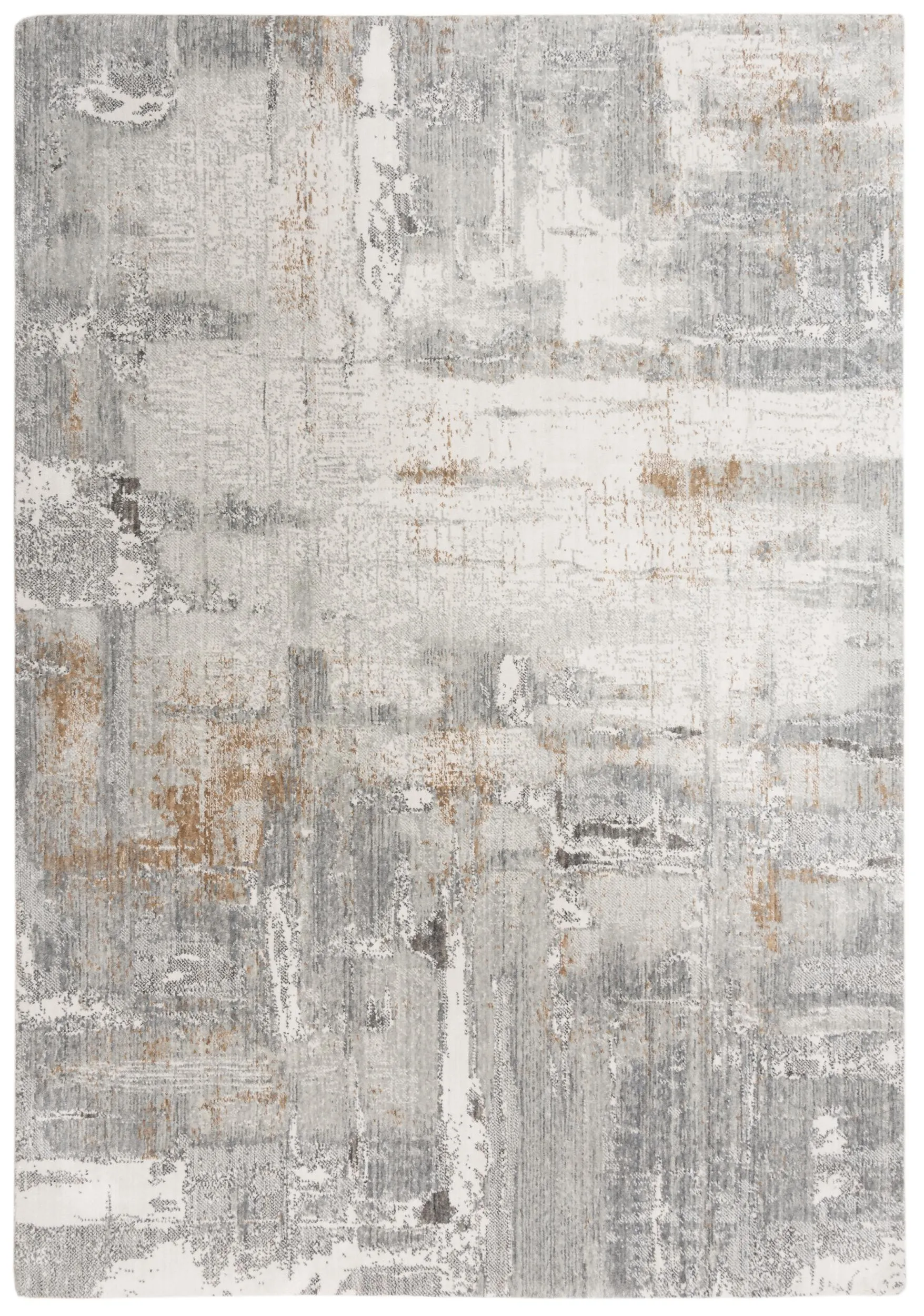 Anatolia Gray Abstract Recycled Polyester 10' x 13' Rectangle Rug