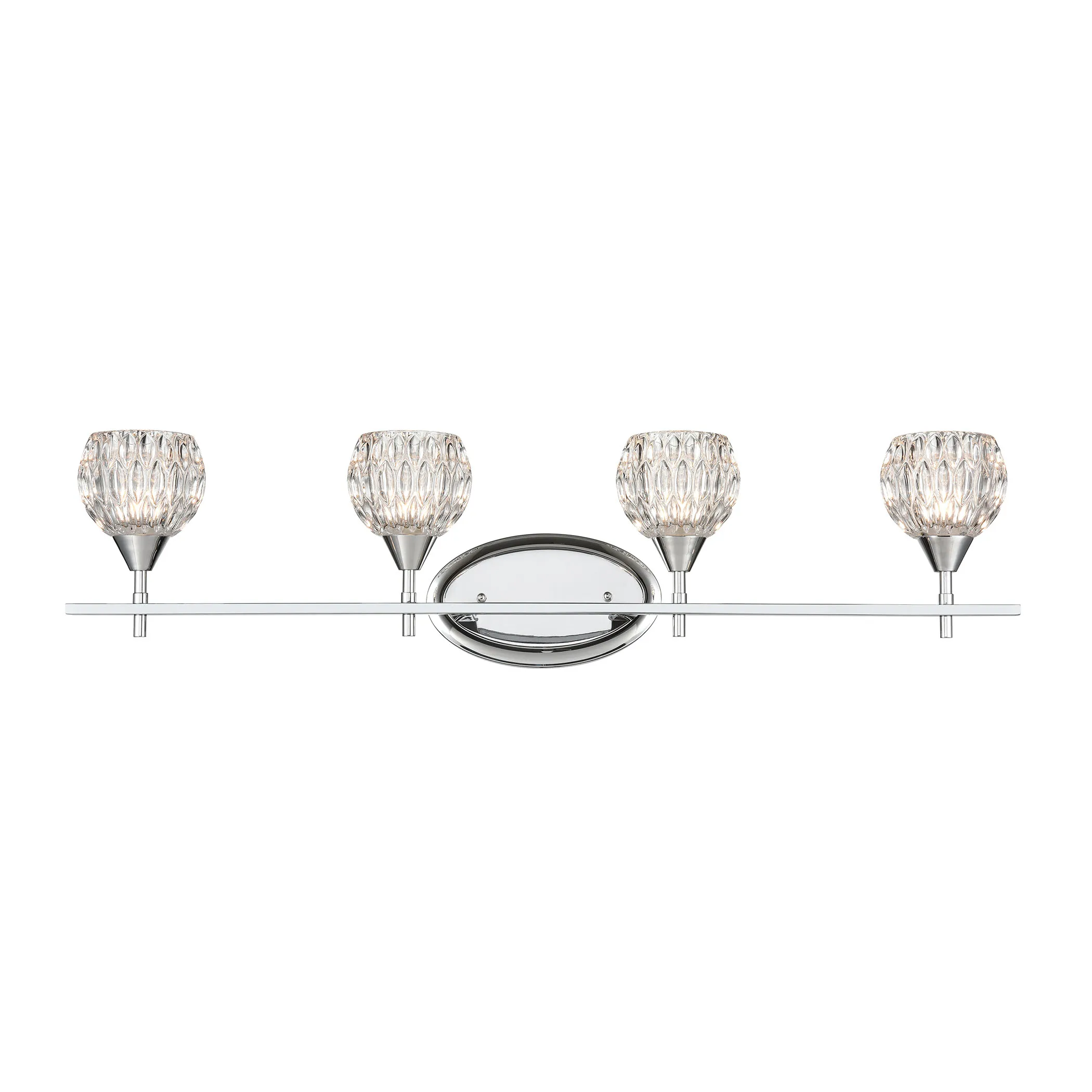 Kersey 34" Wide 4-Light Vanity Light - Polished Chrome