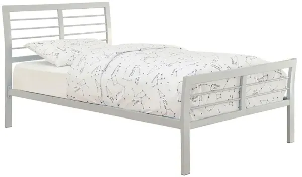 Cooper Queen Metal Bed Silver