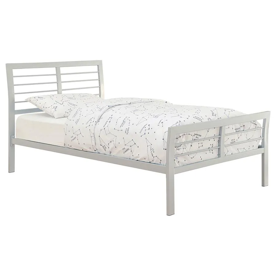 Cooper Queen Metal Bed Silver