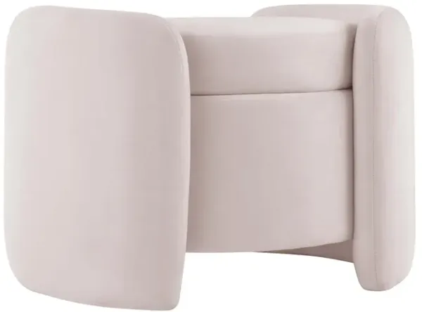 Nebula Upholstered Performance Velvet Ottoman