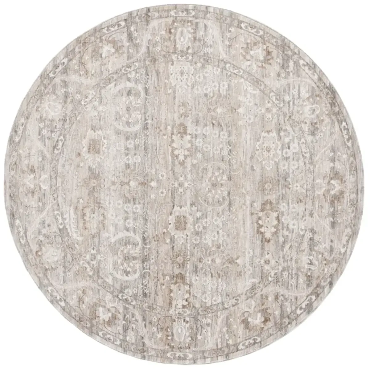 MASON 111 GREY  6'-3' x 6'-3' Round Round Rug