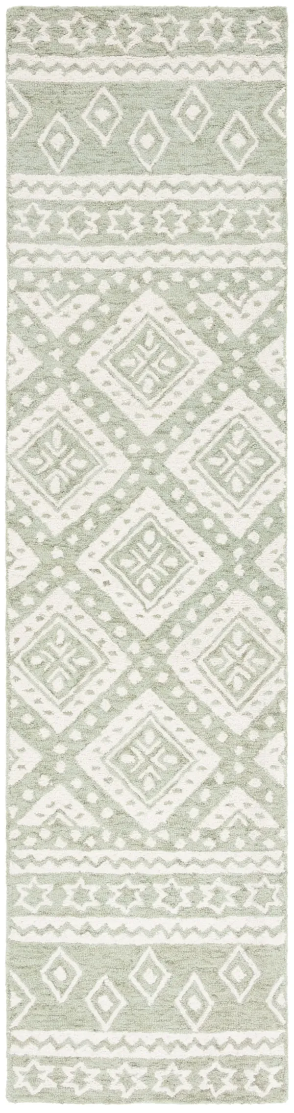 MICRO-LOOP Hand Tufted 2'-3' x 9' runner