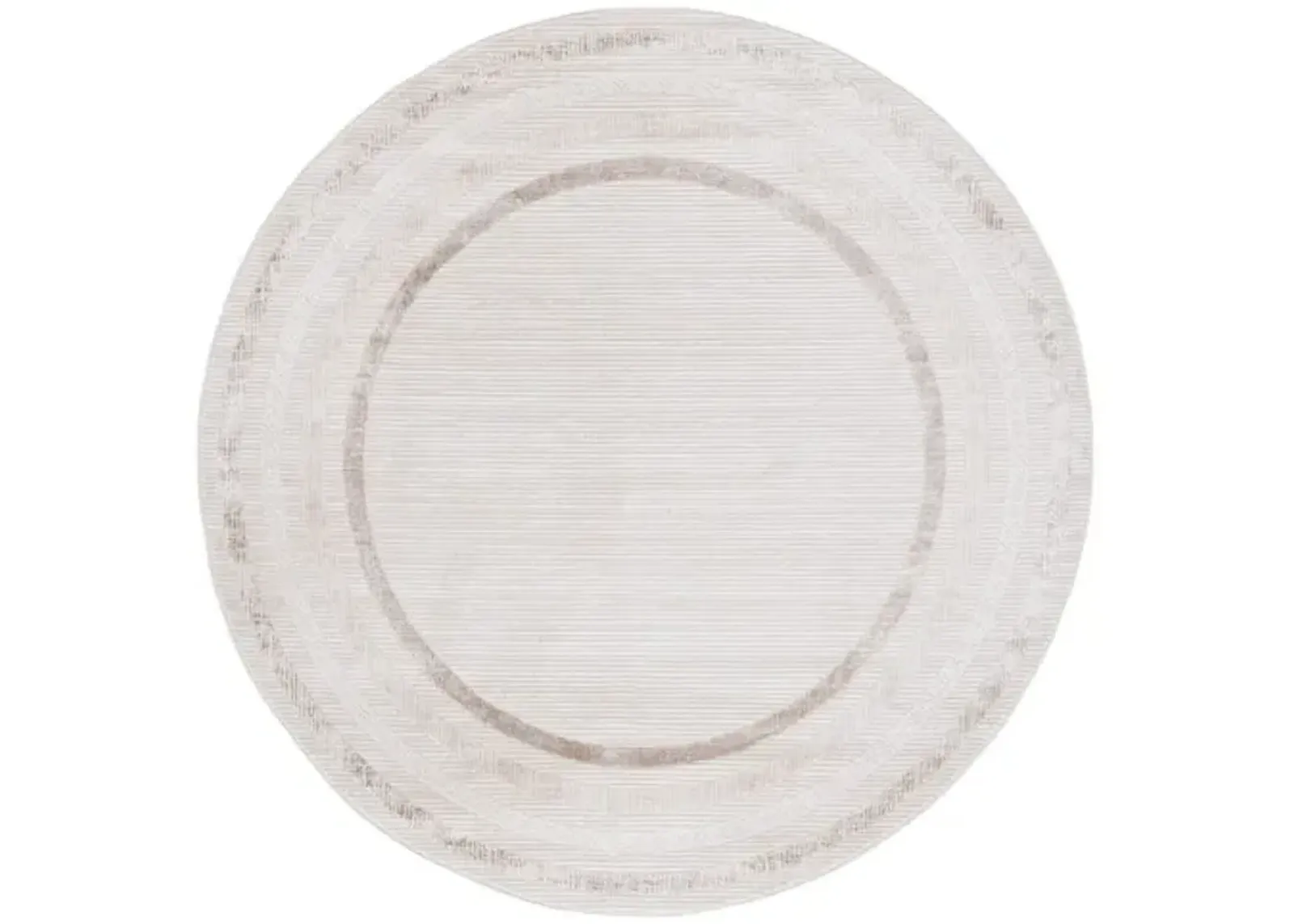 HANNA 113 Beige 6'-7' X 6'-7' Round Round Rug