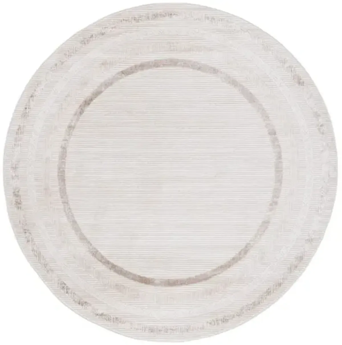 HANNA 113 Beige 6'-7' X 6'-7' Round Round Rug