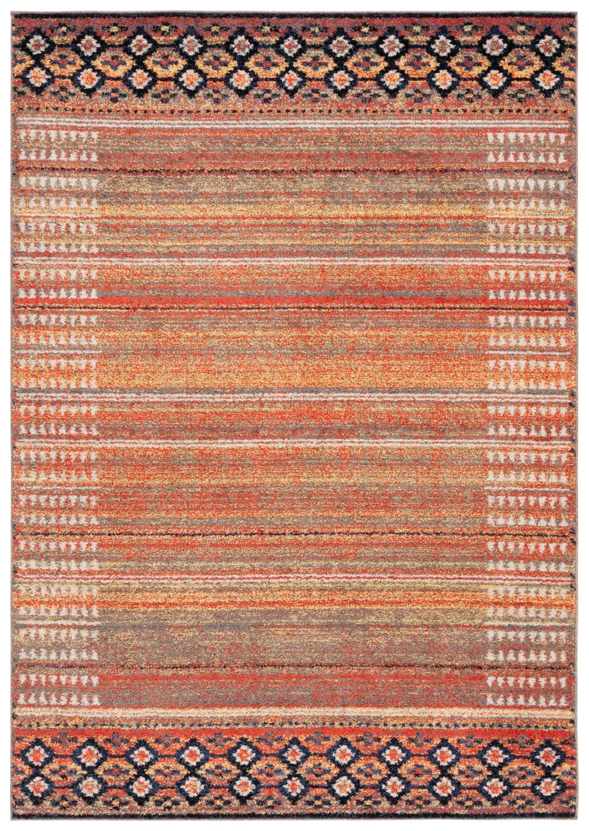 ADIRONDACK 293 RUST  9' x 12' Large Rectangle Rug