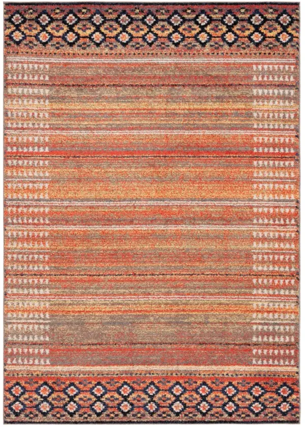 ADIRONDACK 293 RUST  9' x 12' Large Rectangle Rug