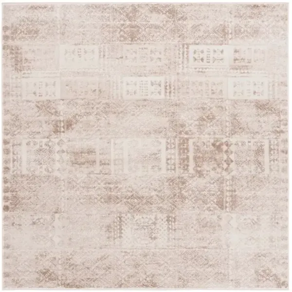 WHISPER 818 Beige 6'-7' X 6'-7' Round Round Rug