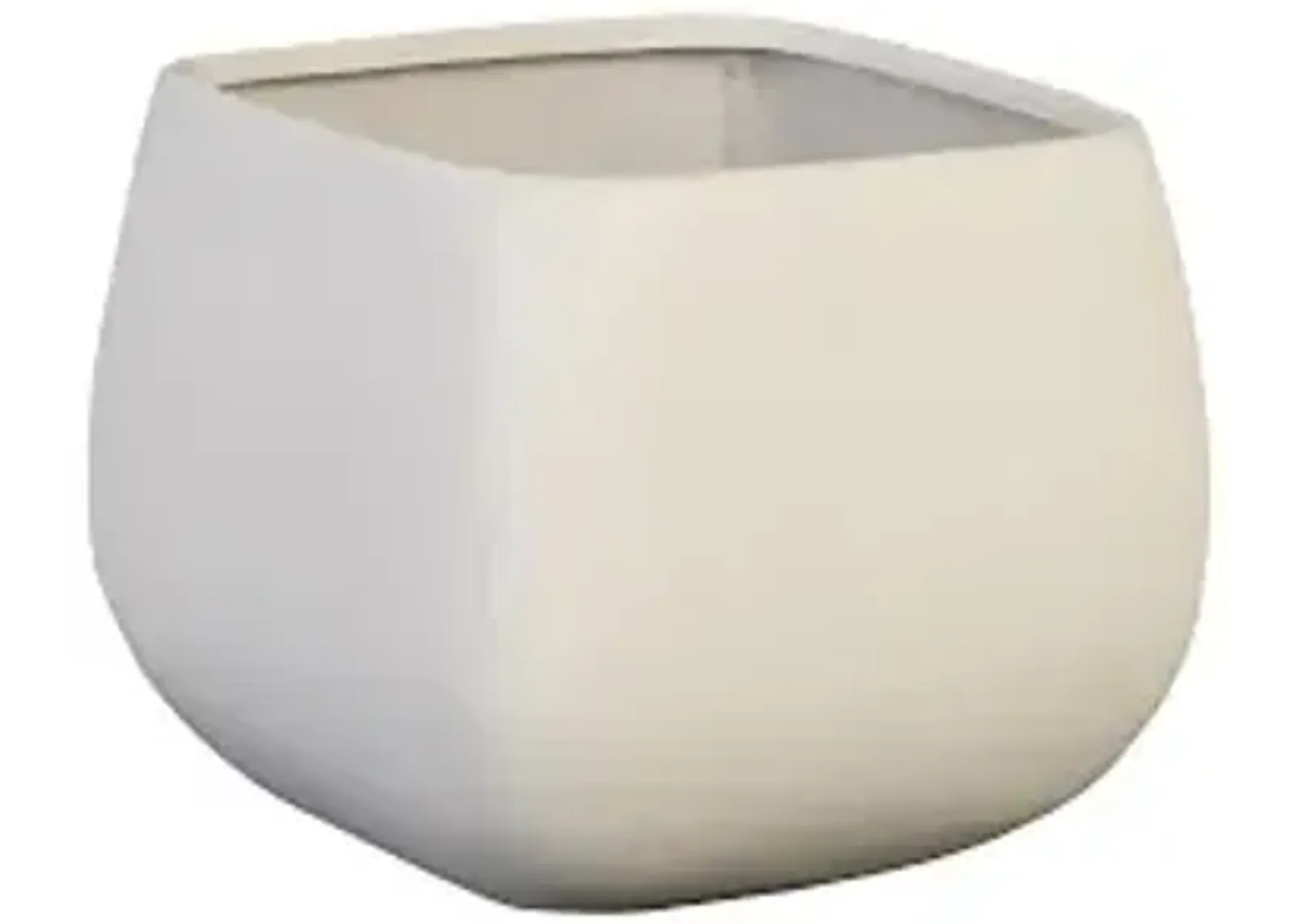 ava planter, large, white