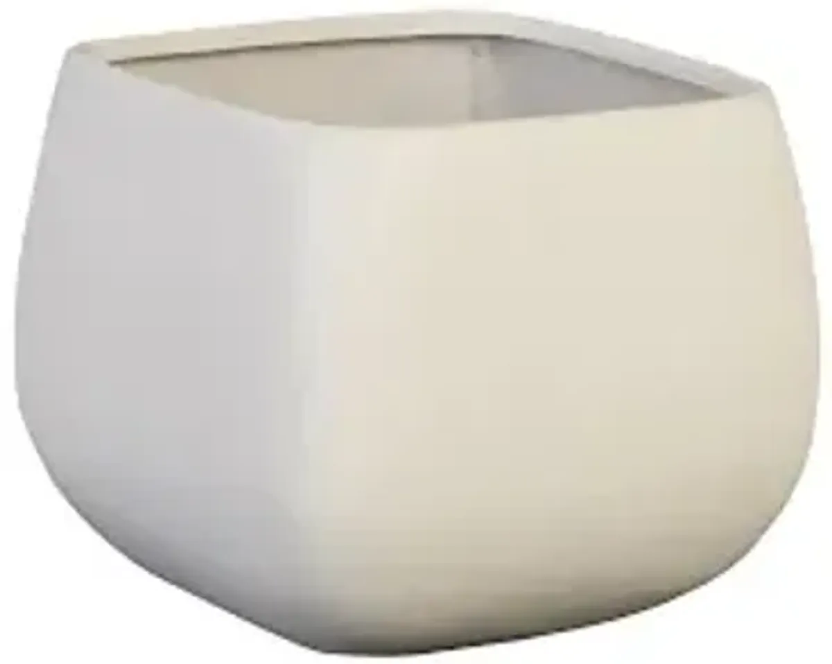 ava planter, large, white