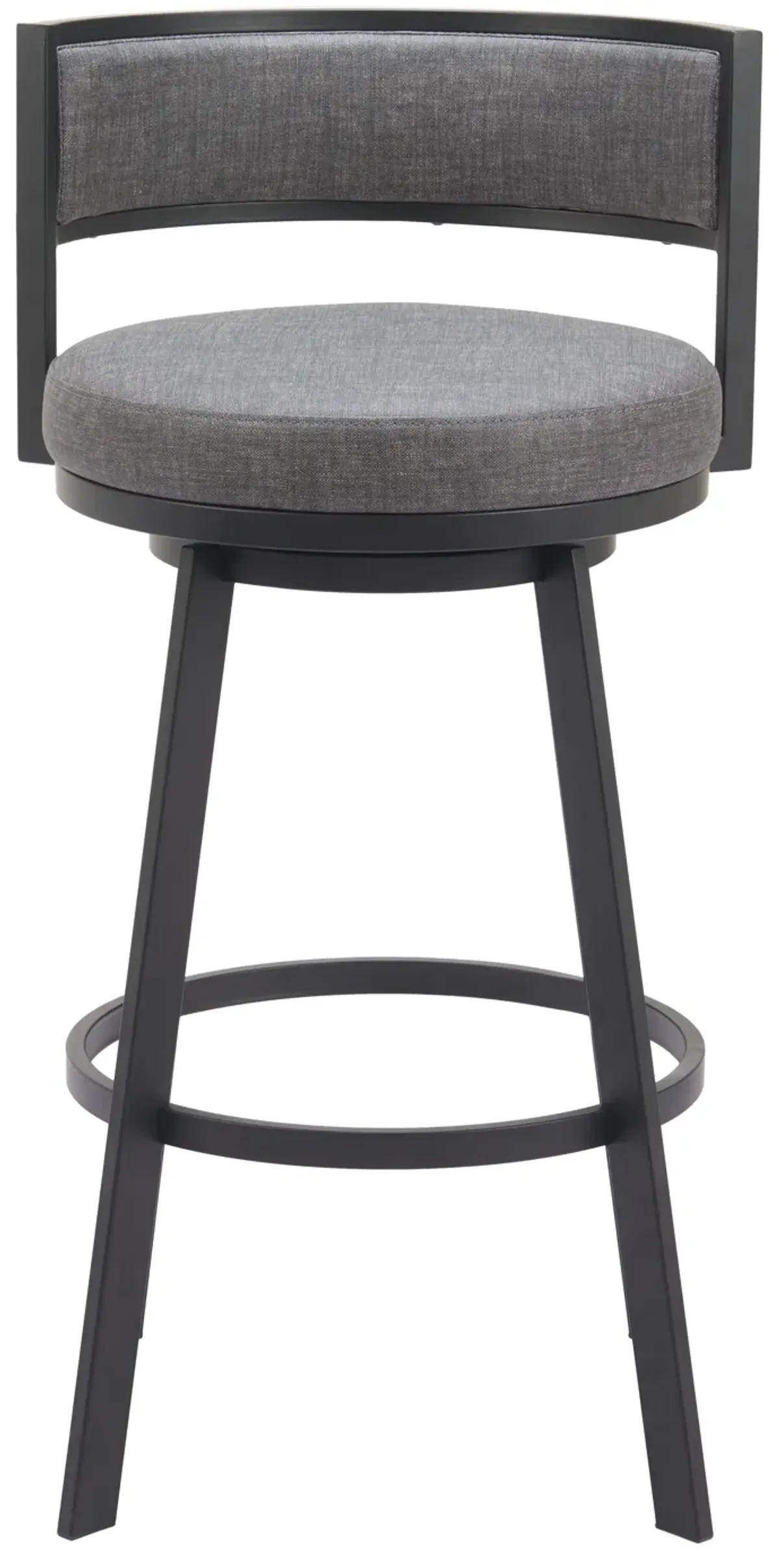 Gimsby Swivel Barstool Gray