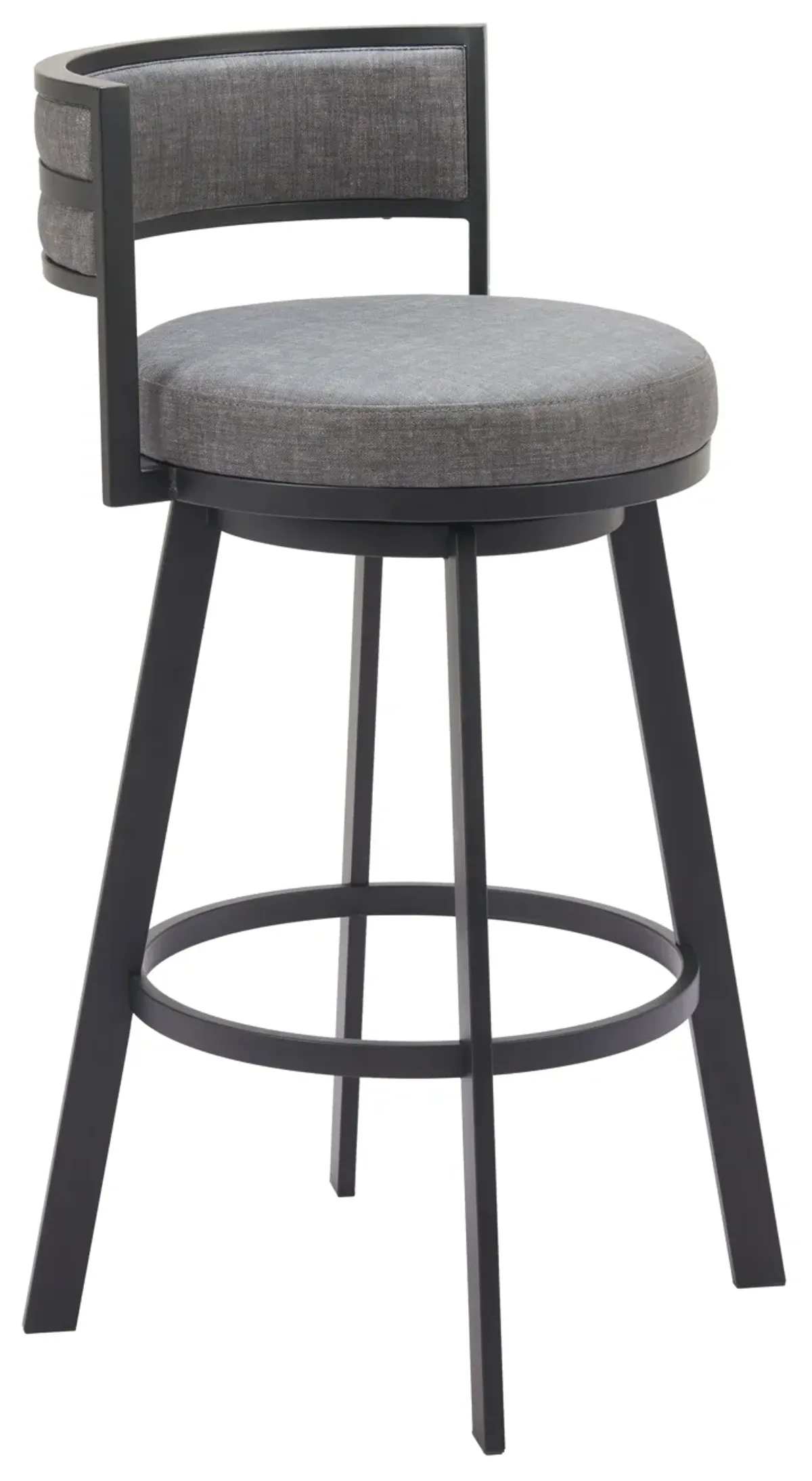 Gimsby Swivel Barstool Gray