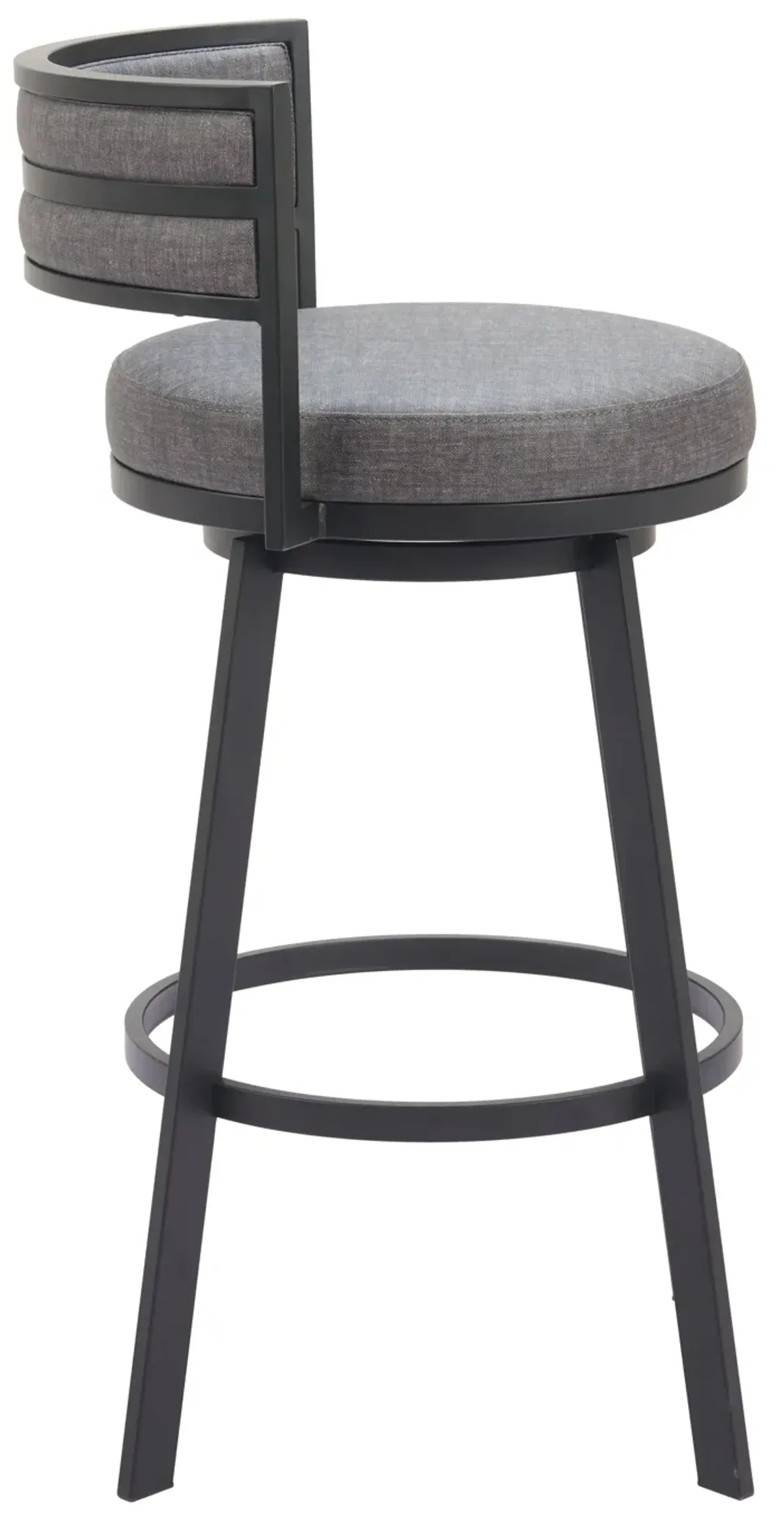 Gimsby Swivel Barstool Gray