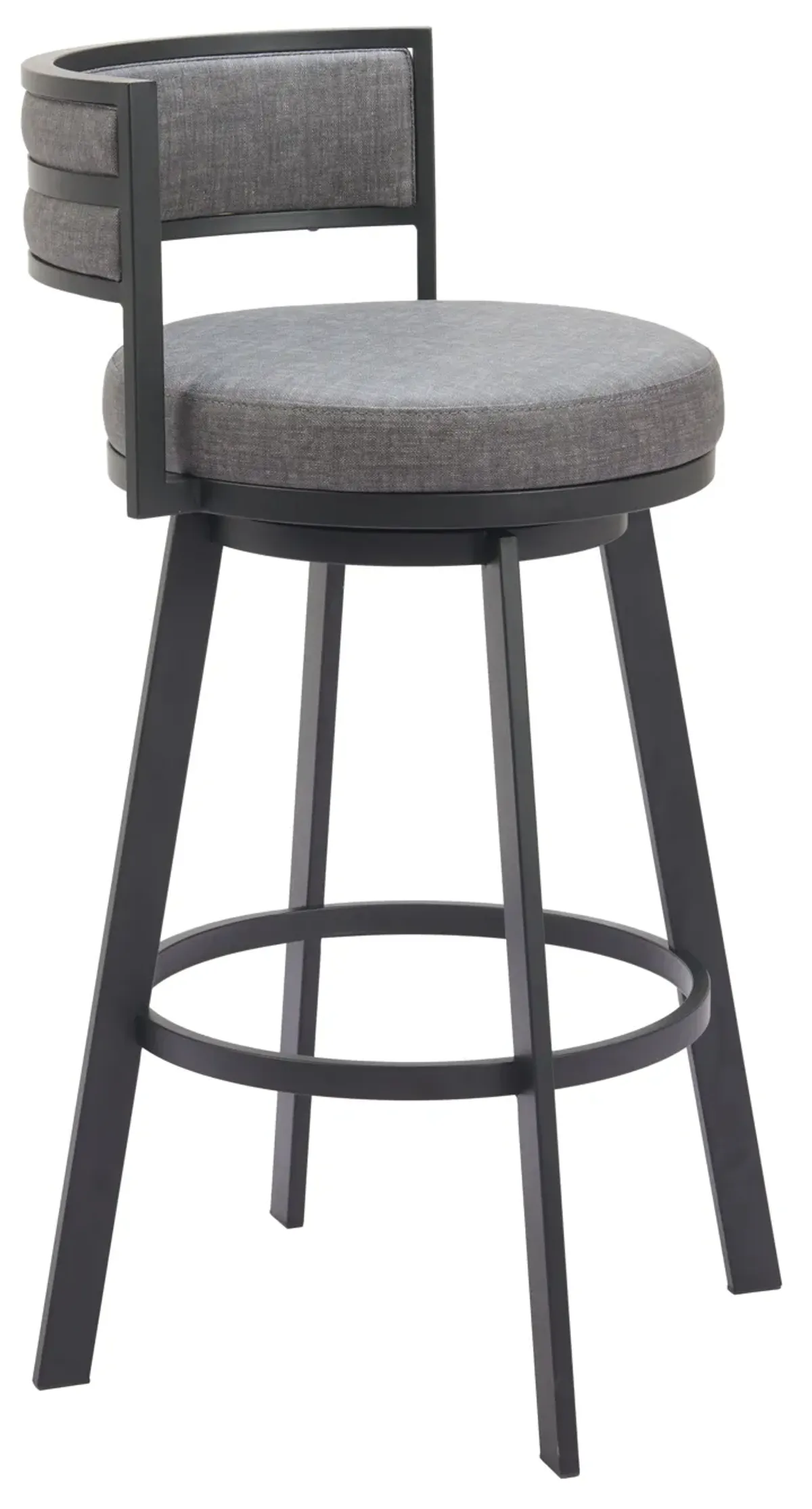 Gimsby Swivel Barstool Gray