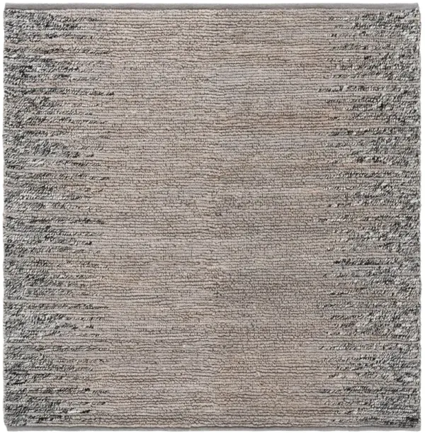 NATURAL FIBER 953 GREY  6' x 6' Square Square Rug