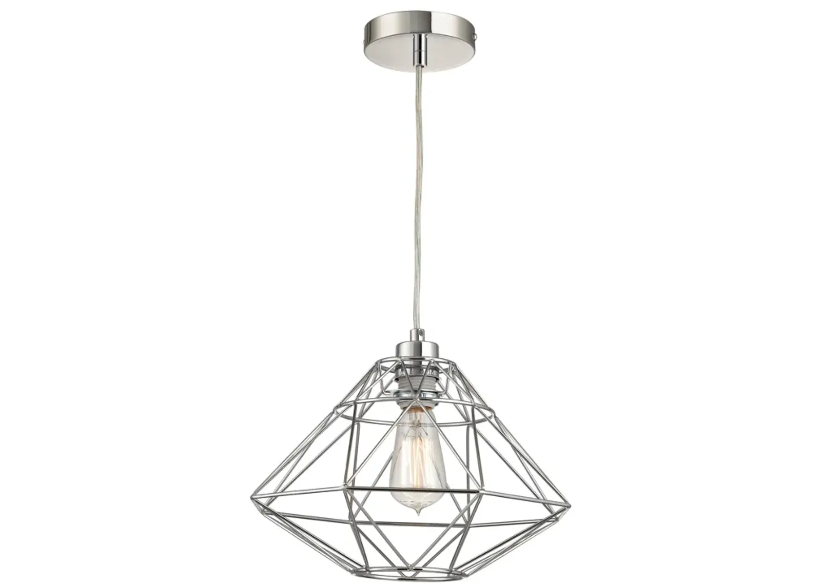 Paradigm 13" Wide 1-Light Pendant - Chrome