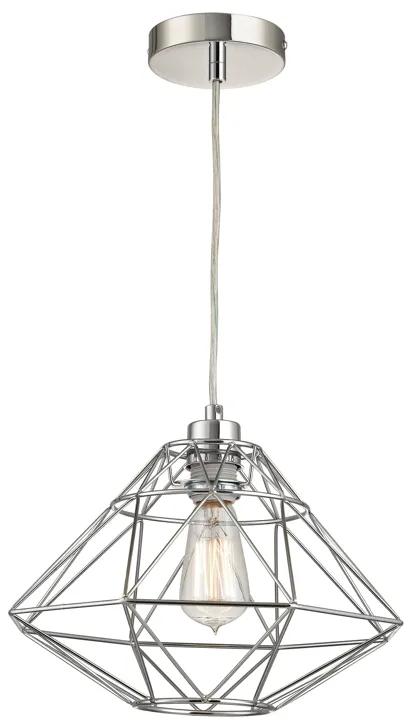 Paradigm 13" Wide 1-Light Pendant - Chrome