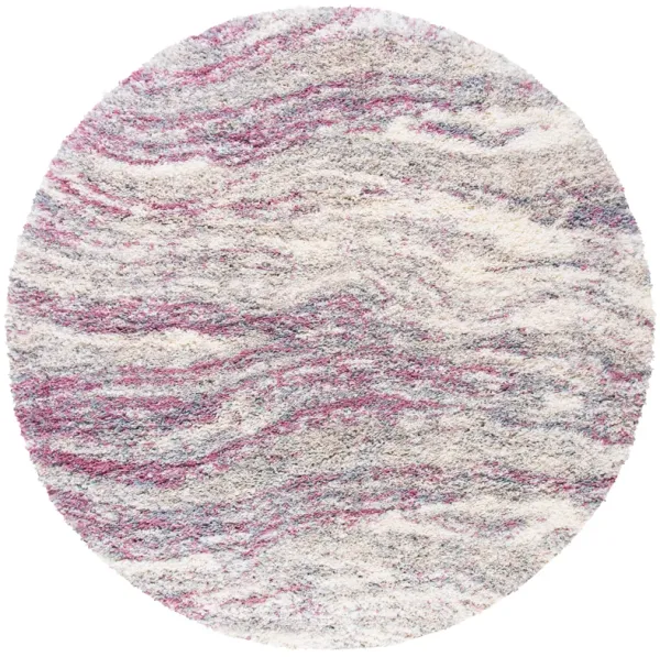 FONTANA SHAG Round Power Loomed 6'-7" X 6'-7" Round Rug